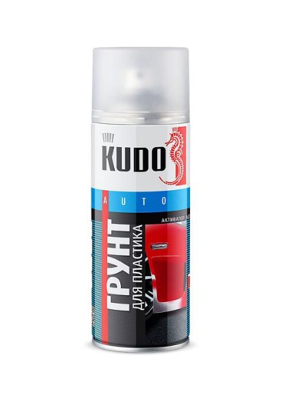 KUDO-6000 Грунт эмаль для пластику прозрачный 520мл